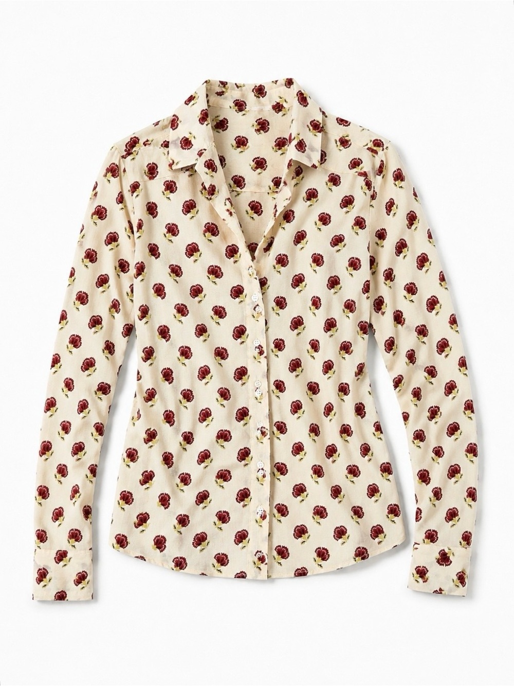 Vintage 1970s Cacharel Floral Blouse